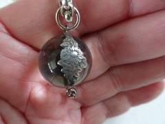 Vintage Sterling Large Pools of Light Crystal Necklace