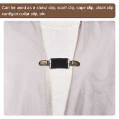 3pcs Dress Cinch Clips, Tightener Dress Back Cinch Clip Black/White/Gray(Bronze)