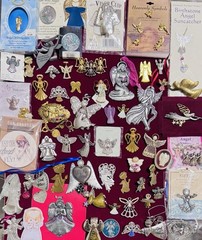 Vintage Estate Angel Religious PJewelry Lot 68 Pieces WHBM GLORIA DUCHIN AAi Baj