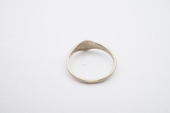 Vintage 10k White Gold Pearl Childs Ring Size 0.5