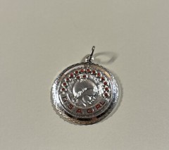 Vintage 1960s Griffith Sterling It’s A Girl Enamel Charm NOS
