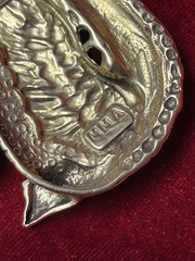 DRAGON SERPENT SEAHORSE BROOCH PIN 2.5″ WIDE VINTAGE DESIGNER SIGNED MMA Estate
