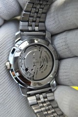 Vintage Citizen Automatic Men Steel Transparent back Day Date Japan Wrist Watch