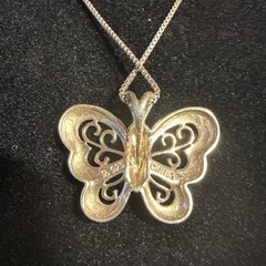 VTG 1990’s/2000’s VERMEIL BUTTERFLY NECKLACE – FINE JEWELRY 925