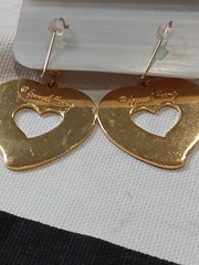 Samuel Huang Cloisonne’ Hart Shaped Earrings