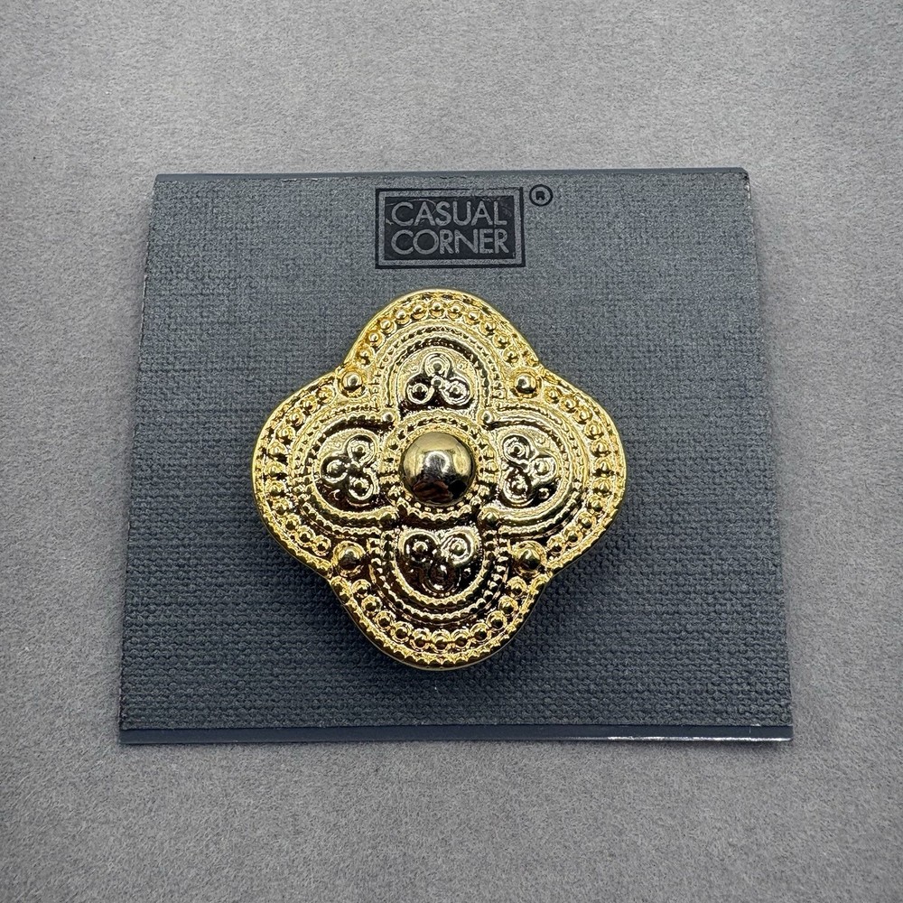 Casual Corner Gold Tone Brooch Pin