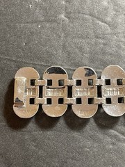 Beautiful 1950’s Rhinestones and Rhodium Plated Bling Bracelet