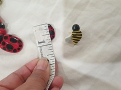 Flying Colors Lady Bug/bee Ceramic Necklace/Brooch/Earrings Bee/ladyBug Colorful