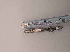 Vintage Beau Sterling Ski & Pole Pin Brooch Skier Gift Winter Sports Beaucraft