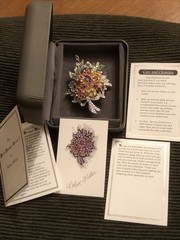 Nolan Miller Floral Fantasy Series II Brooch New In Original Packaging W Papers