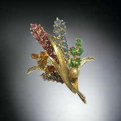 Arthur Hyacinth Brooch Mode-Art Vintage Pin