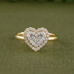 2Ct Round Cut Lab Created Diamond Women’s Wedding Ring 14k Yellow Gold Plated