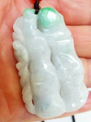 Chinese Natural Carved Jade Pendant