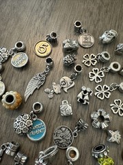 Huge Vintage/Modern Charms 110 Piece Lot Variety Sizes/Styles Unsigned