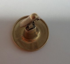 Vintage 10K Solid Gold PARKROGER Collar Button Shirt Stud 1.6g Antique Fine