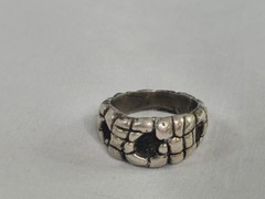 3 Sterling Silver 925 Vintage Rings 27 Grams Brutalist Handmade Unset Blanks