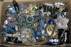 Vintage/Estate/Costume Jewelry Lot – 2lbs + $100 Wallet/Crown!