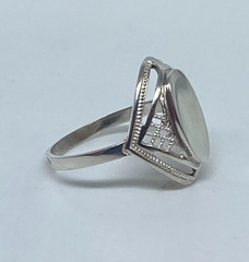 Rings Silver 925 Size 9.5 . Weight 3.18 g. Soviet Vintage Jewelry USSR