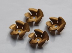 Brass Flower Settings Bead Caps mtl237