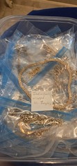 Vintage Mod Necklace Lot Of 62.dainty.simple.26 Signed Monet Avon Trifari J.crew