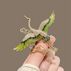 Exquisite Crane Brooch Retro Elegant Pin Brooches Party Decoration Versatile