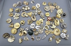 Vintage Single Clip On Earring Lot Mixed Metal Variety Repair Repurpose Craft