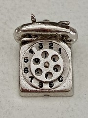Vintage Sterling Silver MECHANICAL Charm England Choose