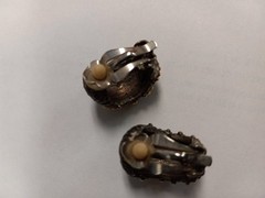 Vintage Domed Y2K 1980-1990’s Design Era Imitation Clip-On Earrings BlendJewelry