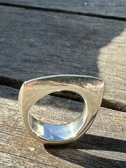 Quinn Sterling Silver ring Norway Norwegian vintage estate 2441