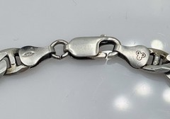 Vintage Sterling Silver Mariner Link Chain Unisex Men’s Bracelet 15.4g