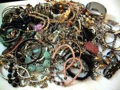 Vintag- Now Mystery Jewelry Bags – Mostly Silver Toned – All Wearable!
