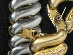 Vintage American Queen Sweetheart Bracelet Etched Gold Filled NEED REPAIR