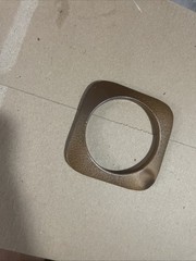 Vintage Wooden Bangle Bracelet Wood Boho Artisan Jewelry – Beveled Edge