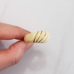 Vintage Carved Ribbed Ring Size 7 & Elephant Pendant