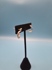 Silver 925 Loop Earings Vintage #E104