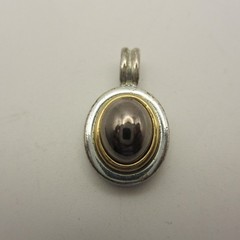 Vintage Pendant Lot Of 3 Rectangle Oval Puffy Heart Silver Tone 1 Liz Claiborne