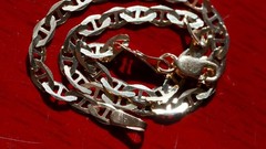 10k yellow gold bracelet 7.0″ anchor / mariner link chain vintage 1.50gr N3095A