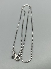 Vintage Sterling Silver Silpada Heavy Sturdy Ball Bead Chain Necklace 25″