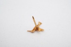 Vintage 14k Rose Gold Hummingbird Pin