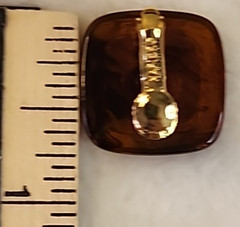 Vintage Napier 1984 Tortoise Collection Resin Clip On Screwback Earrings