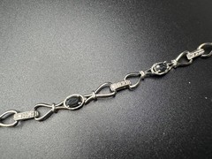 Ross Simons Sterling Silver 925 Vermeil Sapphire Diamond Accent Bracelet Sz 7″