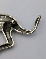 Vtg Sterling Silver Marcasite Large Kangaroo Animal Australia 925 Brooch – 12.3g