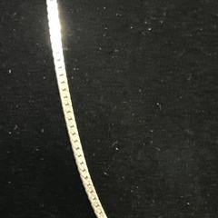 Vintage Italy Herringbone Chain Necklace 15″ 925 Sterling Silver 2mm 1.81grams