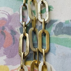 Vintage Mid Century Modern Geometric Link Bracelet Mother Of Pearl Magnetic