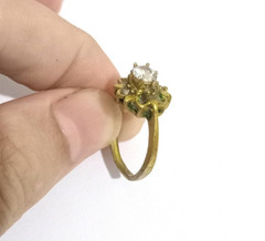 VERY RARE ANCIENT AMAZING BRONZE ROMAN STYLE RING-WEDDING OLD ARTIFACT ANTIQUE