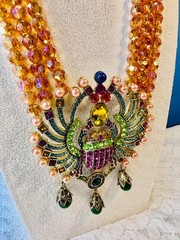 RARE & RETIRED! “NEW SCARAB IN TOWN” By Heidi Daus Egyptian Revival Style!
