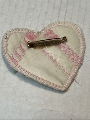 Vintage Brooch – Novelty Arts Craft Safety Pin Back Snap Button Thinble