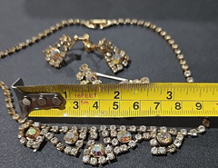 “Jewels of Elegance” by Sebestian, vintage rhinestone jewelry set with box