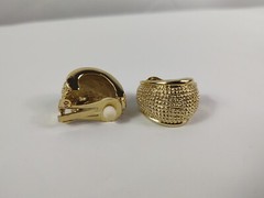 Vintage Necessities Sensitive Ears Clip Earrings Gold Tone Nickel Free Jewelry