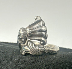 Wallace Sterling Silver Romance of The Sea Ring Size 6.25 Vintage 1950 MCM